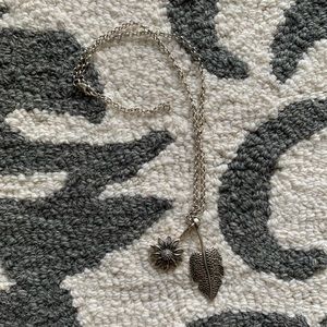 925 Soul Flower Sunflower & Monstera Handmade Necklace 🌻🪴